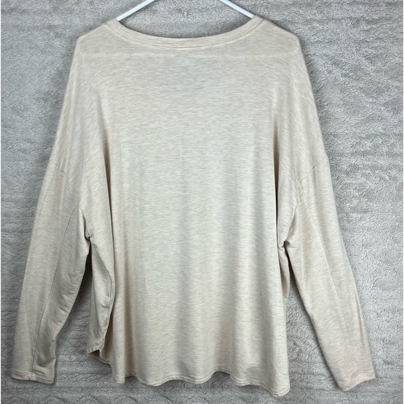Cabi Airbrush Floral Rose Top Large Oversized Very Soft Stretchy Long Sleeve - Picture 12 of 15